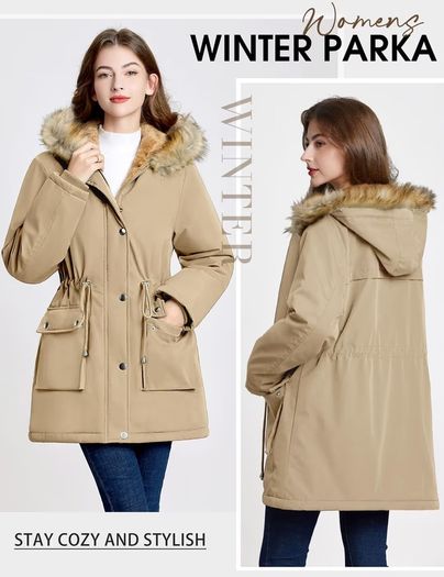 Brand New Women's Winter Parka Waterproof Windproof