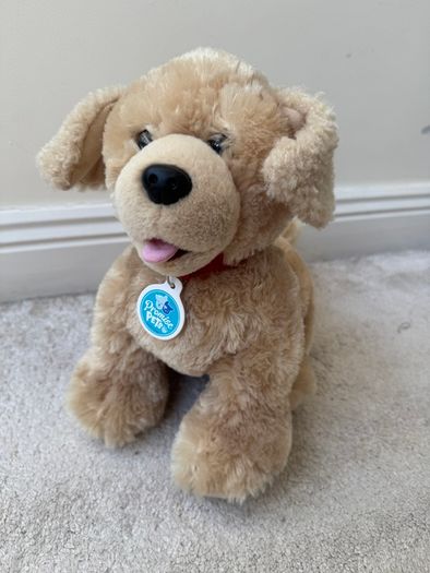 Build A Bear Promise Pets Plush Golden yellow Labrador Retriever Puppy Dog with Barking sound (Press the paw for sound). Approx. 12" Used Please see photos