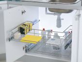 Stock Clearance! Starax 1000mm Chrome Soft Close Undersink Basket