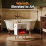 Towel Warmer, Large Capacity Luxury Towel Warmers for Bathroom with HearthGlow Display, Rotary Timer Control & LED Countdown, Fits 2 Large Towels, Bathrobes, Blankets, Pajamas Image 4
