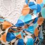 vintage 1960s satin print tunic dress with original belt size M Image 4