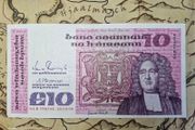 10 Pound B Series 18/04/90 Irish Note