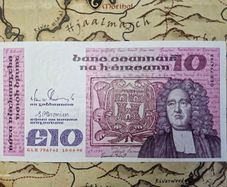 10 Pound B Series 18/04/90 Irish Note