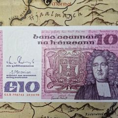 10 Pound B Series 18/04/90 Irish Note