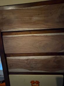 Walnut drawer chest