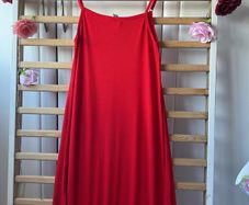 Red asos size 12 cami style T-shirt dress