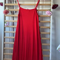 Red asos size 12 cami style T-shirt dress