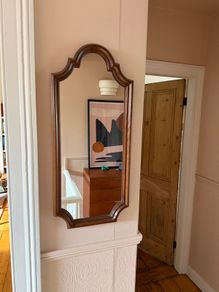 Teak mirror