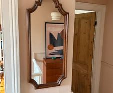 Teak mirror
