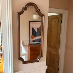 Teak mirror