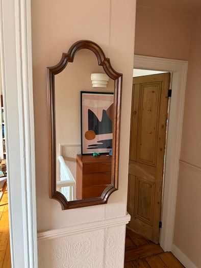 Teak mirror