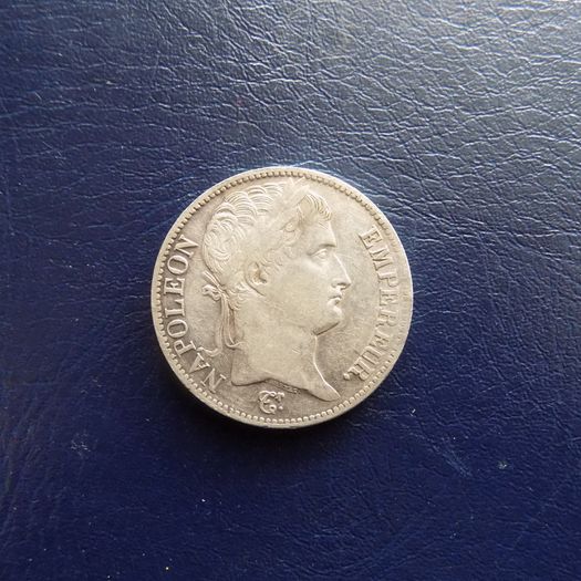 France 1811 A,  Crown.5 Francs.Napoleon Bonaparte.90% Silver.