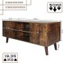 Retro TV Stand Modern Entertainment Center for Flat Screen TV - Free Delivery Nationwide Image 10