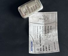 100g Silver bar with Certificate
