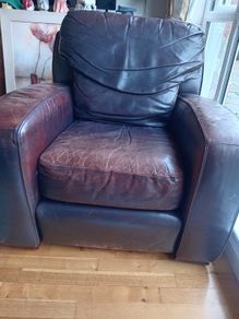 Leather armchair