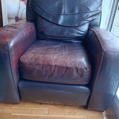 Leather armchair