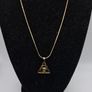 14 ct yellow gold celtic style emarld pendant necklace Image 5