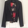 Black Blazer with buttons and peplum flare at the back - size 14 Image 2