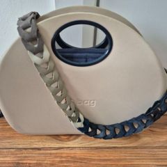 O Bag moon beige and navy