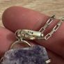 Chunky Lepidolite Pendant on A Beautiful Sterling Silver Chain Image 5