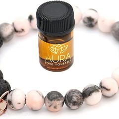 Gift for Women - Lava Rock Bracelet, Yoga Beads with Lavender Essential Oil, Calming Aromatherapy Diffuser Stone Beaded Bracelet- Self Care, Healing, Stress Anxiety Relief Gift for MOM