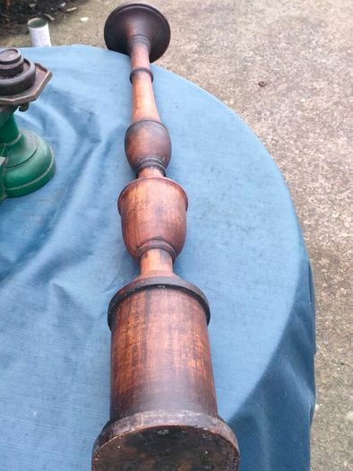 3 Foot 19th Century Mahogany Candle Stick