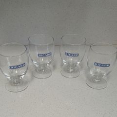 5 Vintage Ricard Glasses
