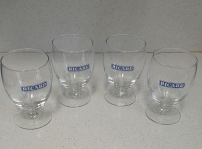 5 Vintage Ricard Glasses