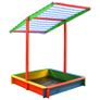 Sandbox with Adjustable Roof Fir Wood Multicolour UV50 Image 4