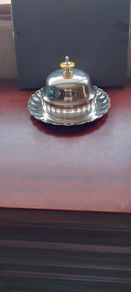 Small Silver tray with food dome