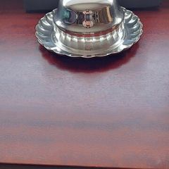 Small Silver tray with food dome