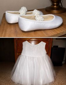 Flower Girl Dress with Matching Shoes