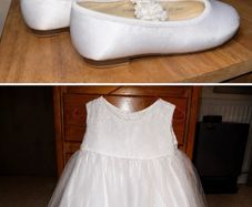 Flower Girl Dress with Matching Shoes