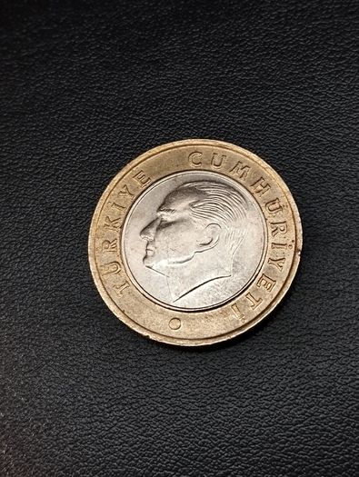 Turkey 1 Turk Lirasi coin