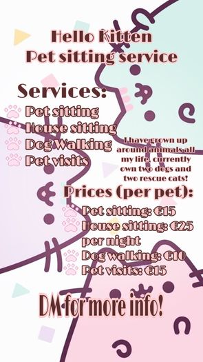 Pet sitting service in Limerick!