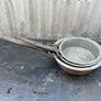 Antique Primitive Copper pan; hand hammered, with forged riveted handles X3 Image 2
