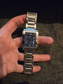 Mens Tommy Hilfiger Stainless Steel Blue Dial Watch - Fully Working