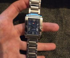 Mens Tommy Hilfiger Stainless Steel Blue Dial Watch - Fully Working