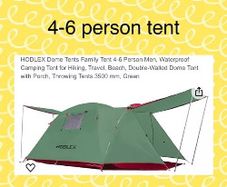 Hodlex 4 Person Dome Tent With Porch