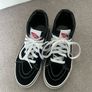 Vans SK8-Hi Top Black/White Trainers - Like New - Size EU34 Image 9