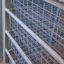 Jonaxel 4 x Wire Basket Roller Chest Drawer Storage White with Tabletop Image 5