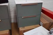 Avara  fluted 500 wall hung comes in multiple colours Anthracite/Sage green/matt whit