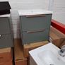 Avara 500 wall hung with wrap around handle tap and waste Image 3