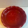 Emile Henry French Ceramic Artisan  apple Embossed Ruffled Pie Dish Image 5