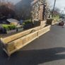 Long Rustic Style Garden Planter Image 3