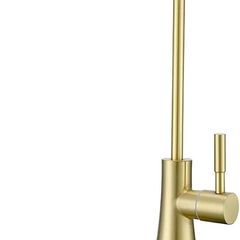 Drinking Water Tap, SUS304 Stainless Steel, No-Air Gap Reverse Osmosis Tap for Kitchen Bar Sink, Brushed Gold