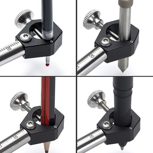 Woodworking Linear Arc Dual-purpose Scriber Parallel Line Drawing Tool Multifunctional DIY Wood Working Scribe Tools