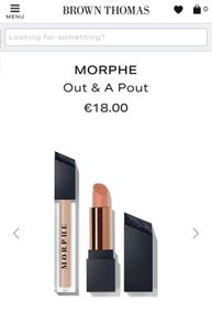 MORPHE Out & A Pout lipstick and lip gloss duo in Toasty Nude shade