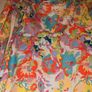 Perfect for Summer. satin tropical print, cowl neck, flare sleeve, bodycon dress Image 6