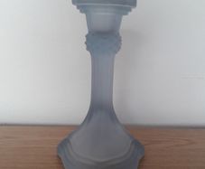 CANDLESTICK - Art Deco - Frosted Glass